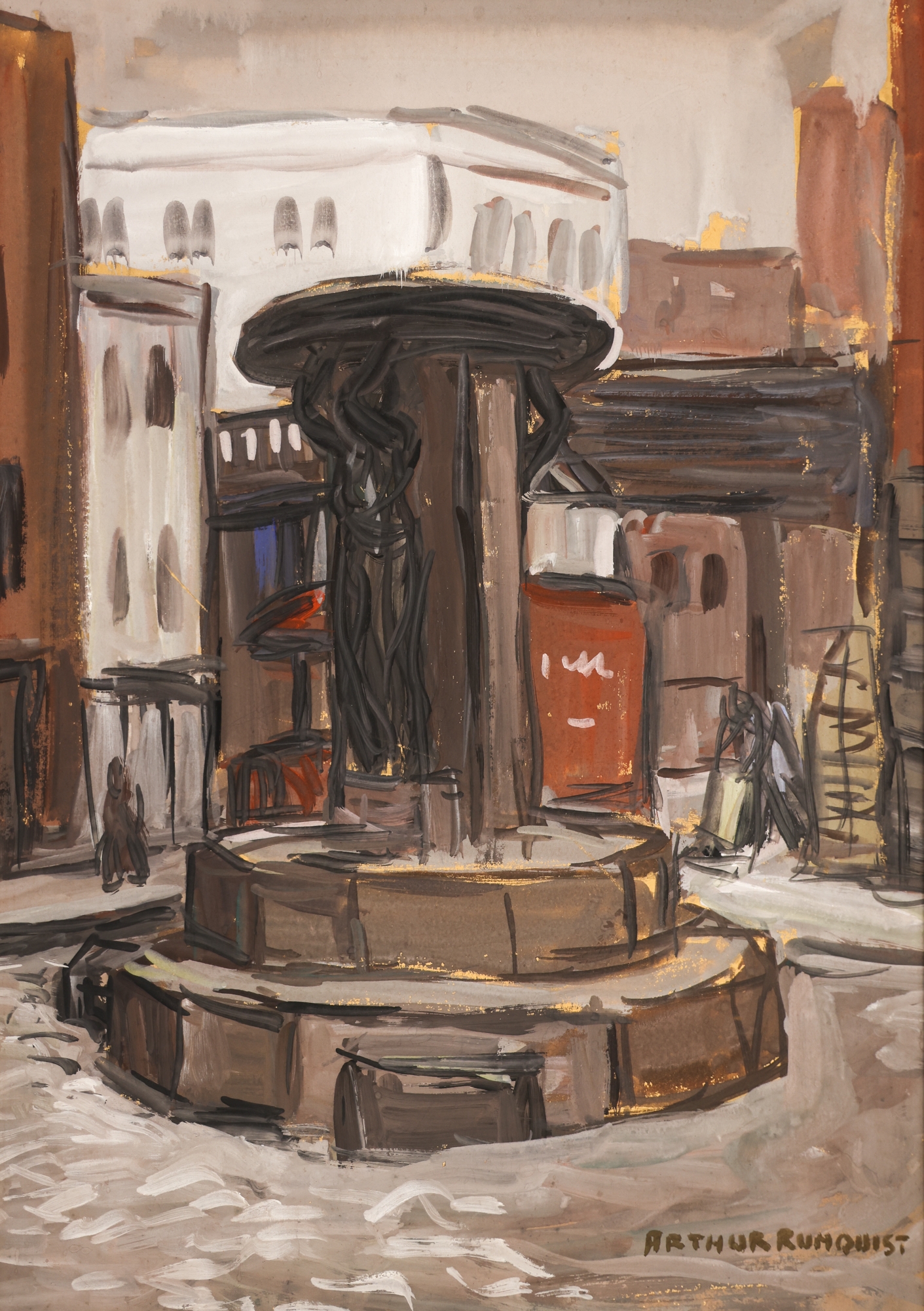 Arthur Runquist | Skidmore Fountain | MutualArt