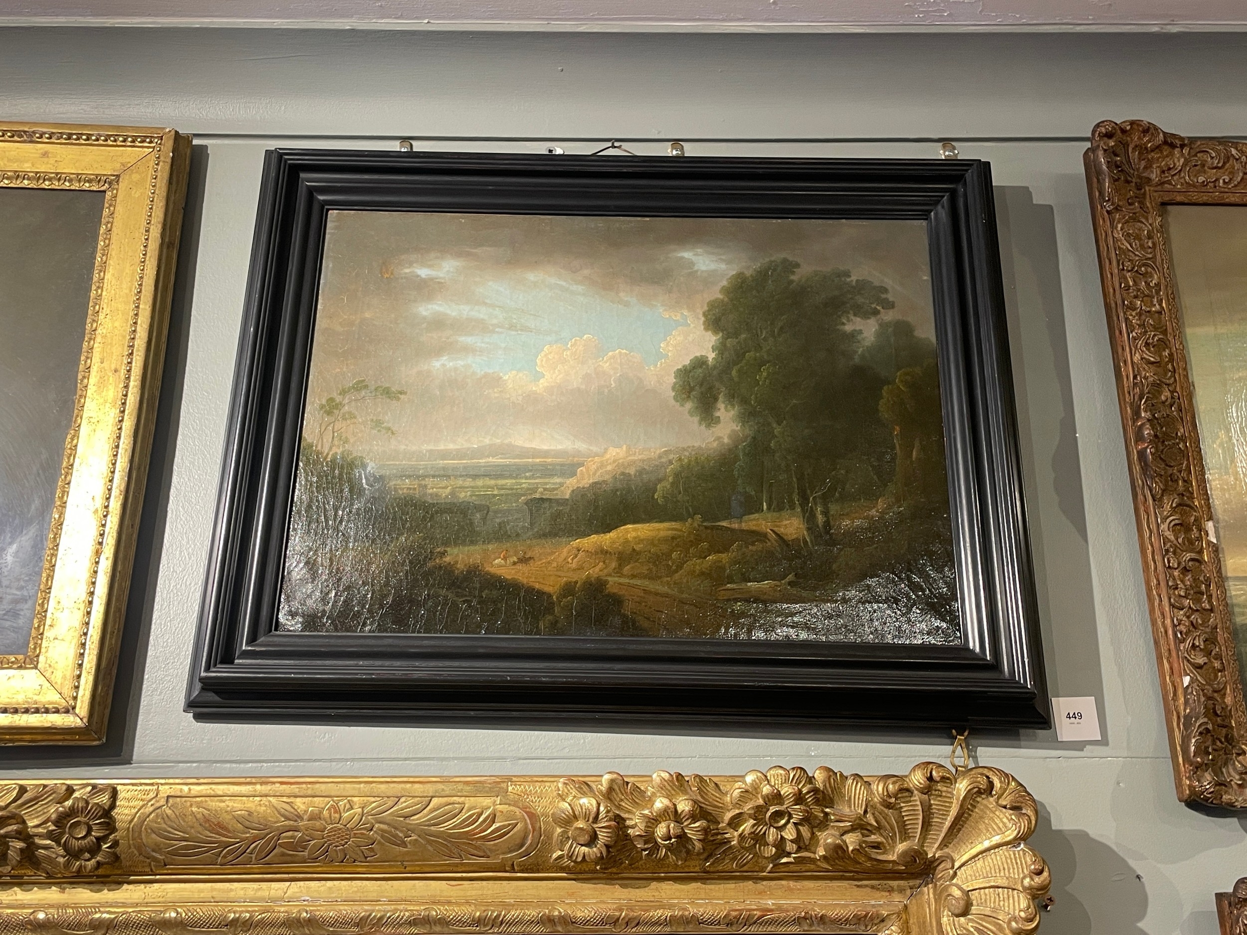 John Rathbone | Woodland with a landscape beyond | MutualArt
