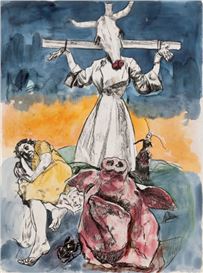 Secrets of the cow-skulled scarecrow: did one man’s cruel tales inspire Paula Rego’s best paintings?
