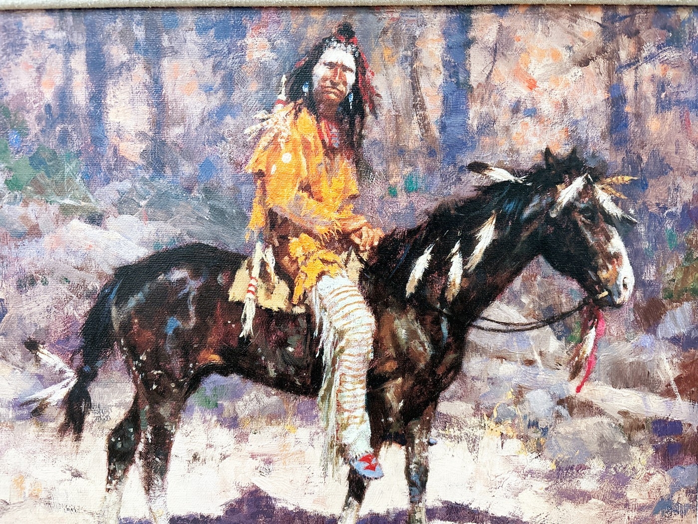 Image showcasing Howard Terpning | Horse Feathers (1998 - 1999) | MutualArt