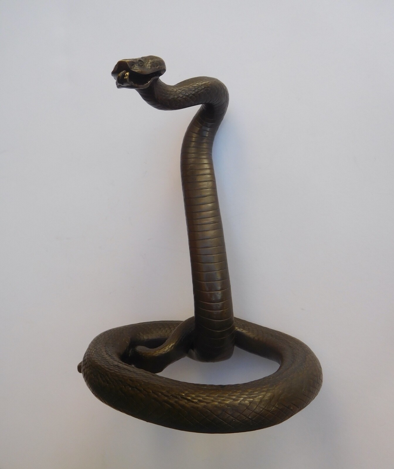 Edgar Brandt | French Art Deco Bronze Rearing Snake Sculpture Watch ...
