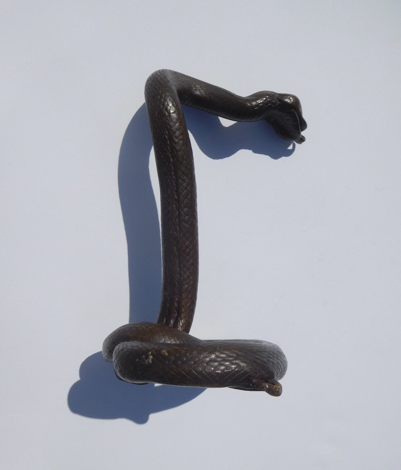 Edgar Brandt | French Art Deco Bronze Rearing Snake Sculpture Watch ...