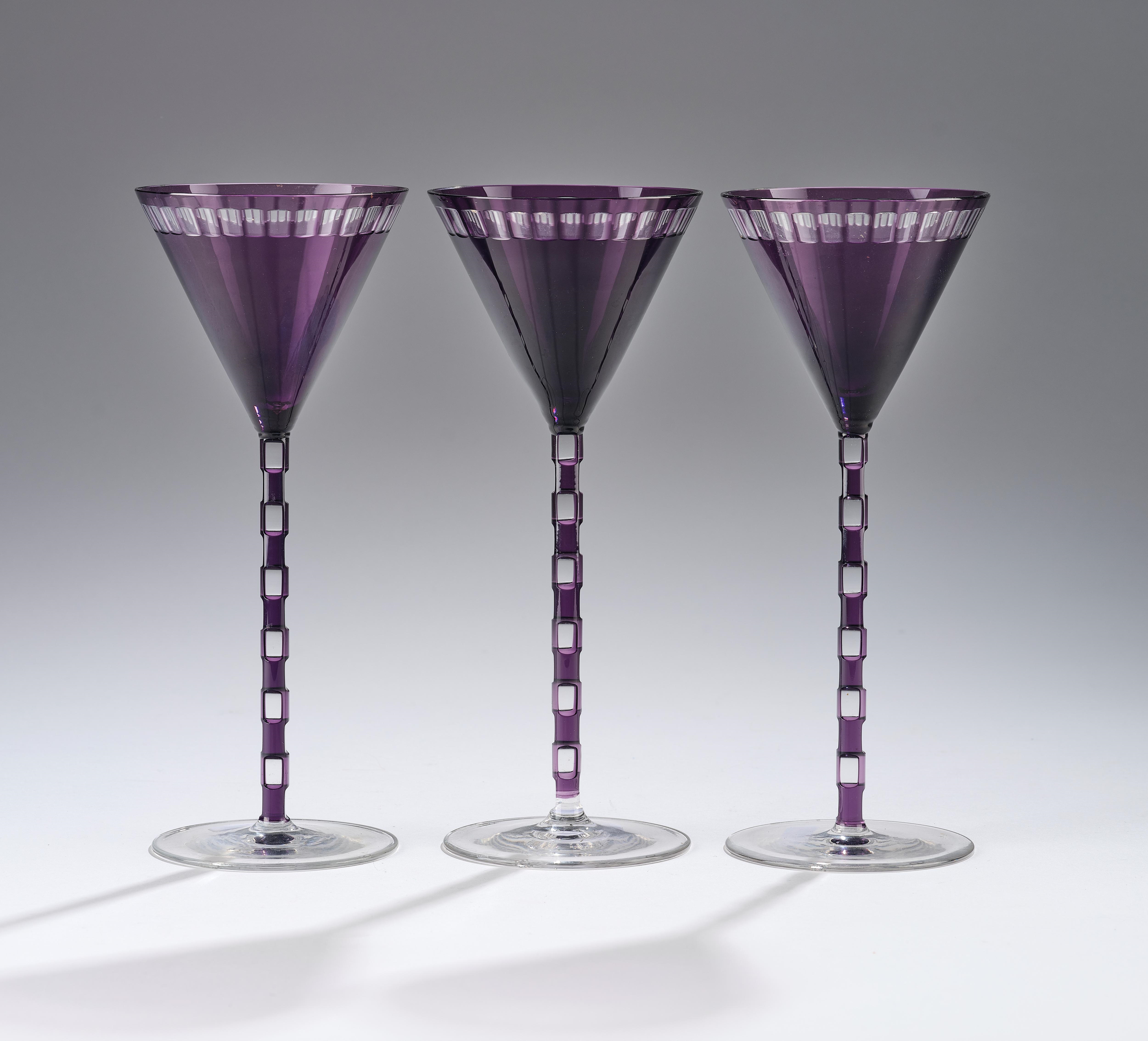 Otto Prutscher | three goblets (1907) | MutualArt