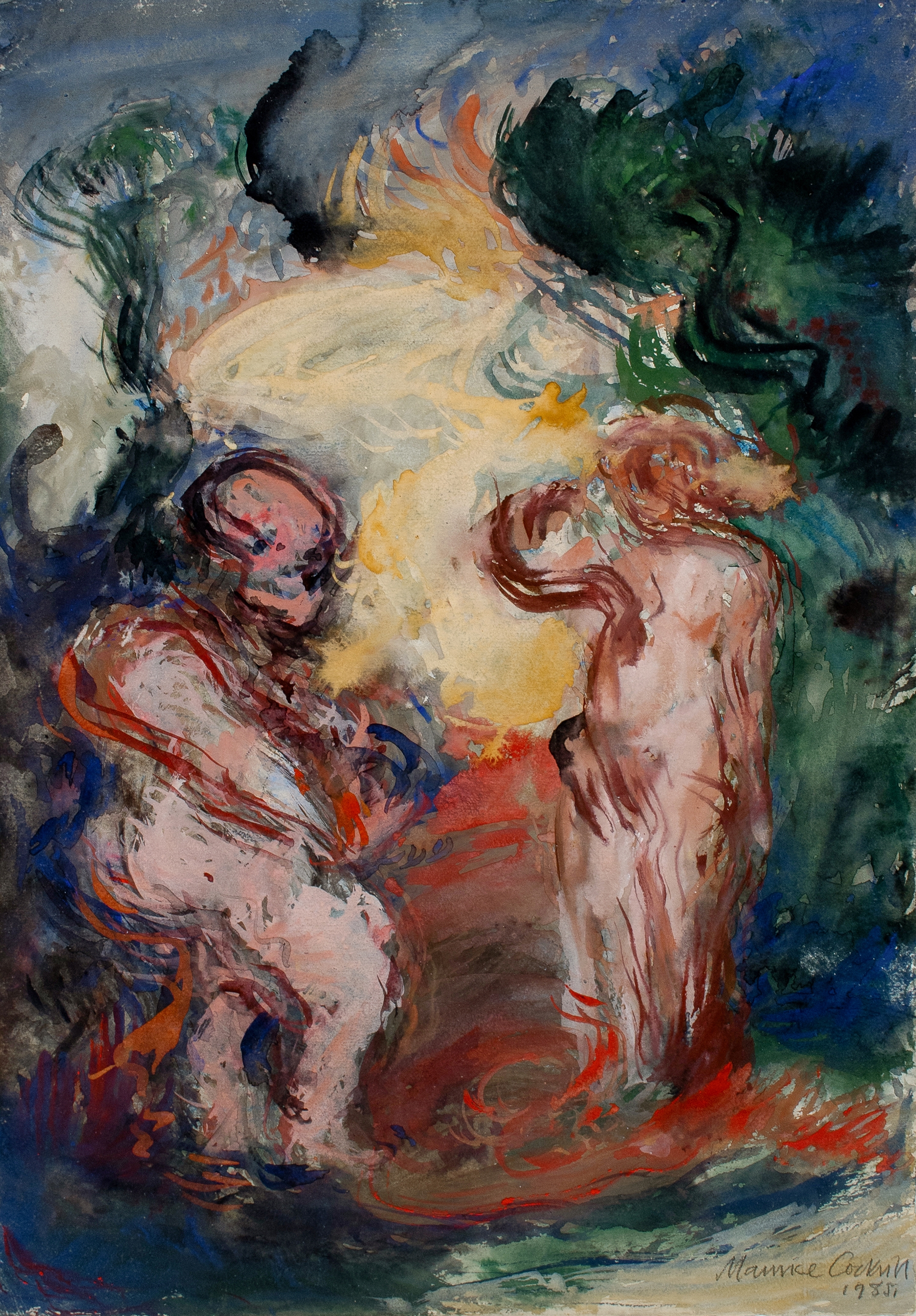 Maurice Cockrill | Figures in a Glade (1985) | MutualArt