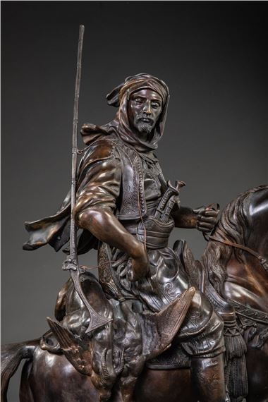 Alfred Barye | Arab rider returning from the hunt | MutualArt