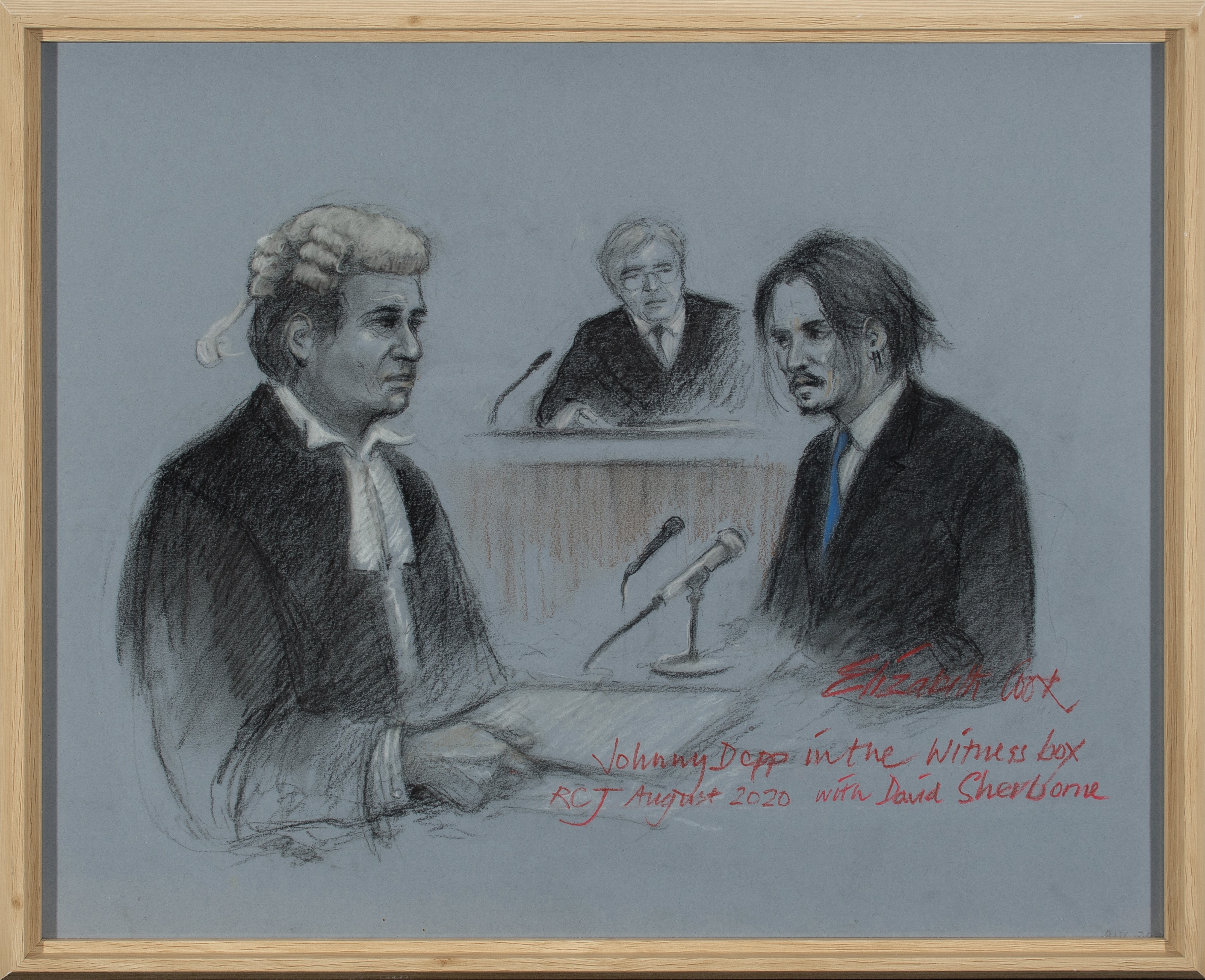 Elizabeth Cook | Johnny Depp in the Witness Box (2020) | MutualArt