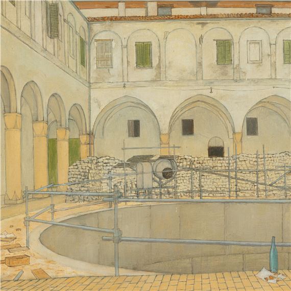 Christopher Compton‏ Hall | Water Tower, Recanti (1957) | MutualArt