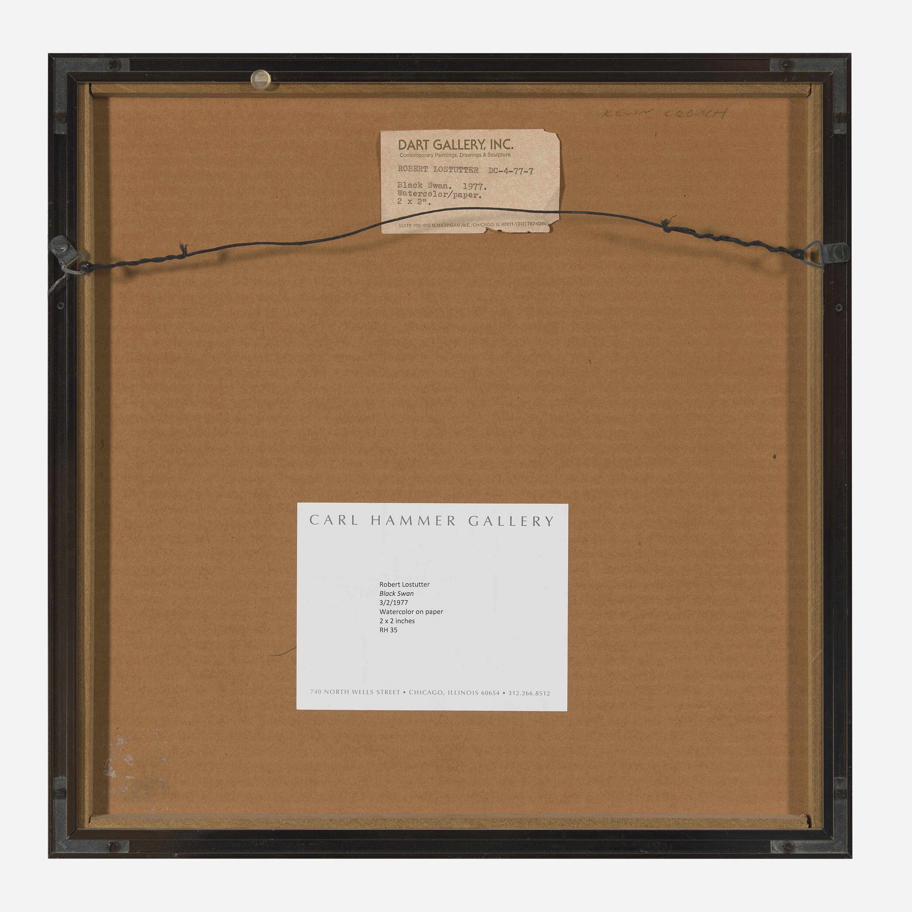 Robert Lostutter | Black Swan Black Swan (1977) | MutualArt