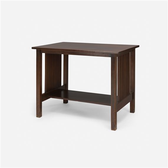 Gustav Stickley | Spindle library table, model 655 (1907) | MutualArt