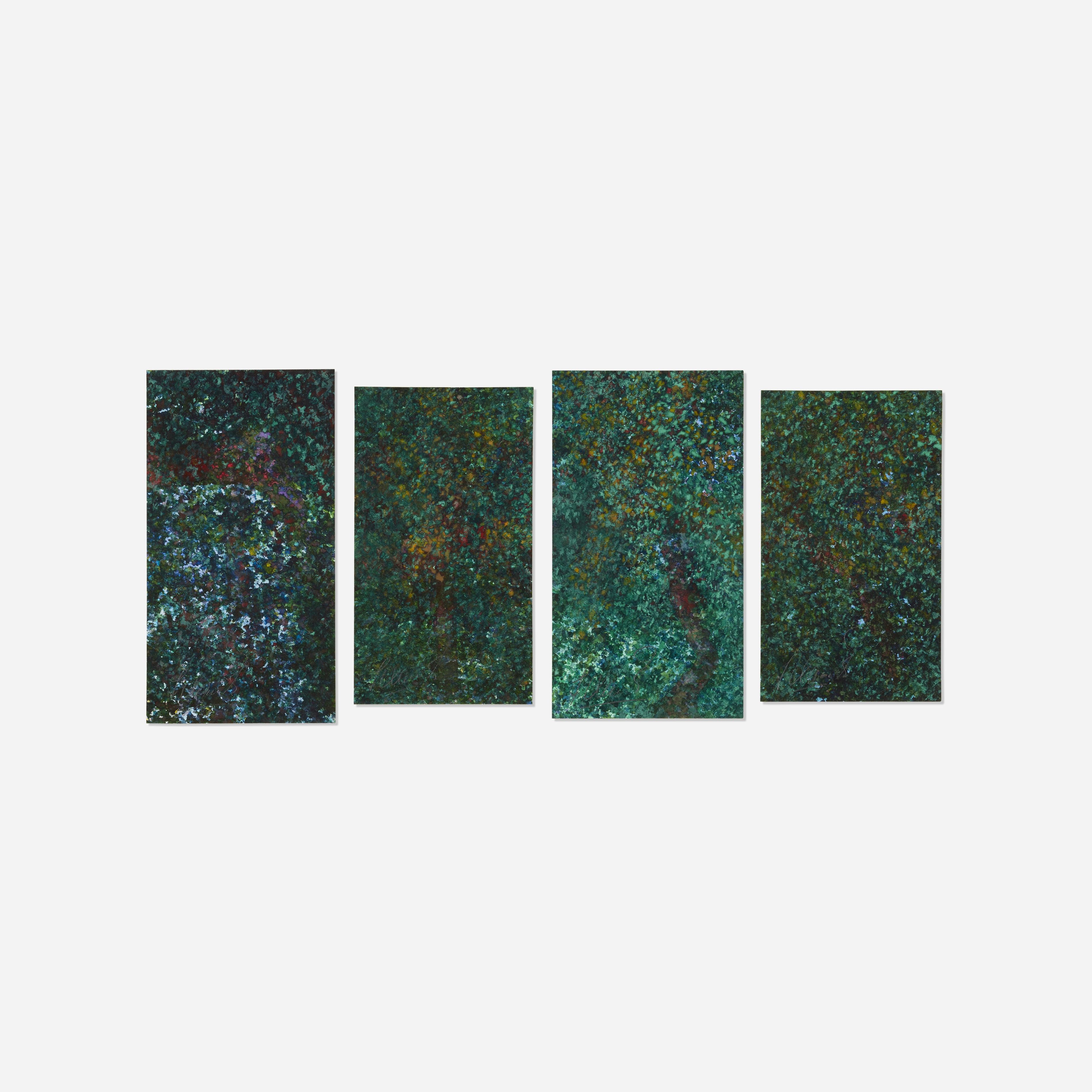 Llewellyn Xavier Flowering Trees of the Rainforest (four works from