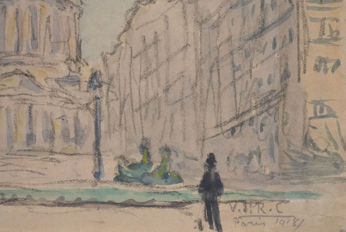 Joseph Victor Roux-Champion | The Pantheon from Rue Soufflot (1918 ...