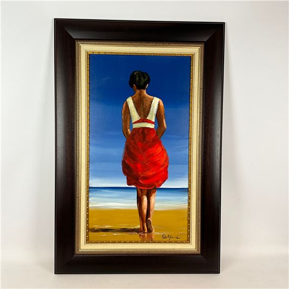 Pieter Millard | woman on the beach | MutualArt