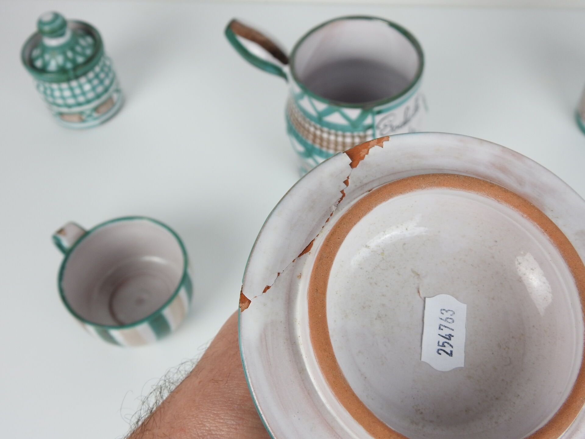 Robert Picault | Ceramic table-top wastebasket | MutualArt