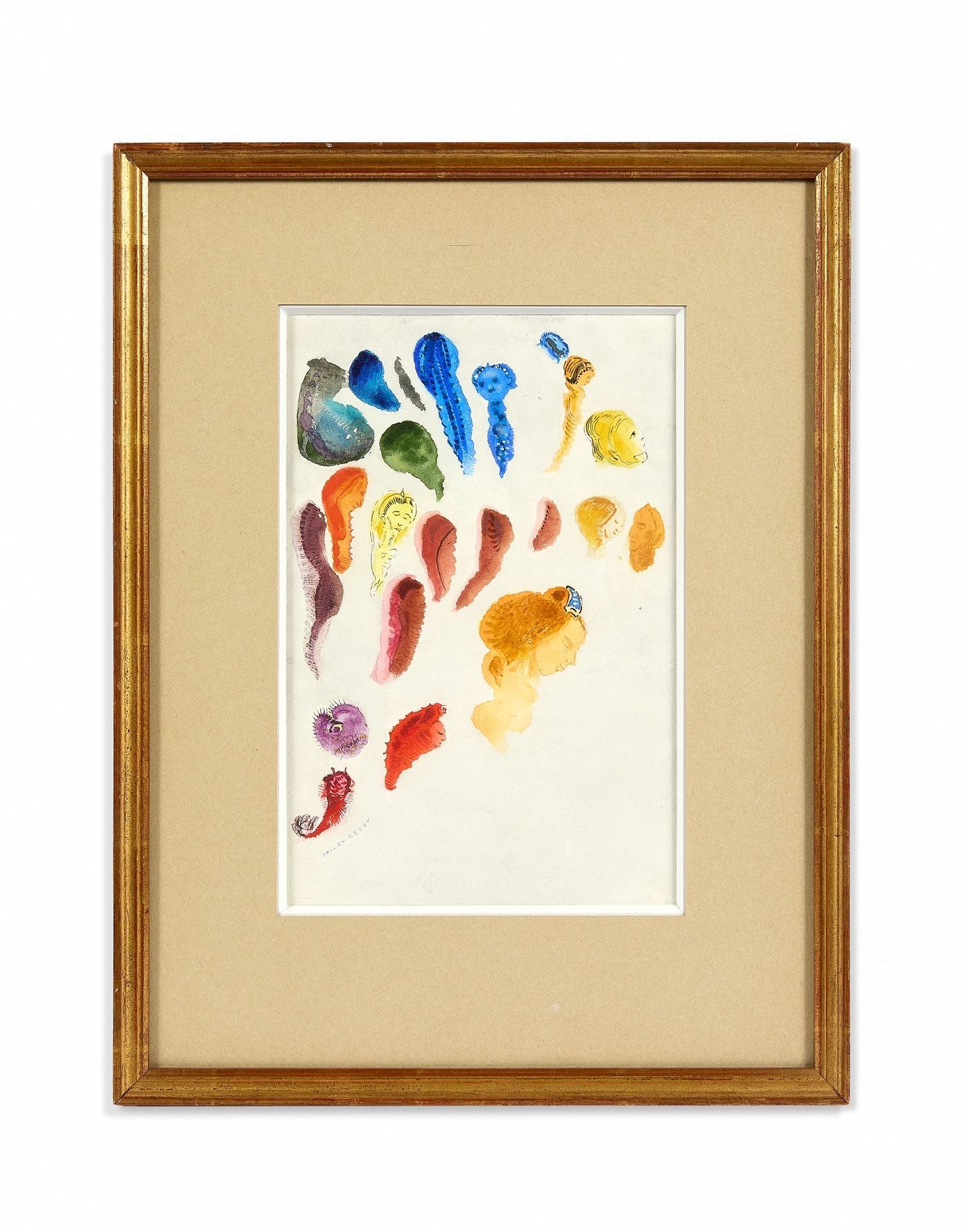 Odilon Redon | Palette (faces, mermaids, shells | MutualArt