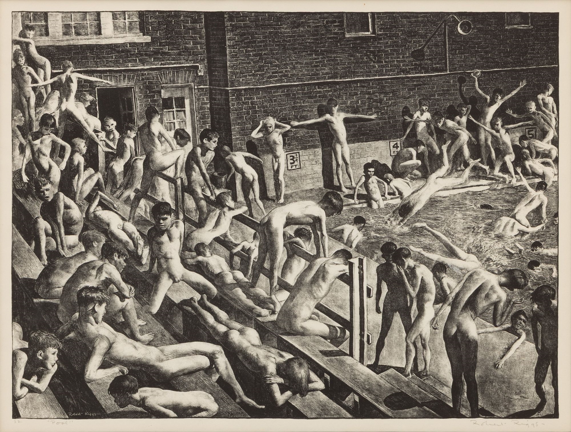 Robert Riggs | Pool (1933) | MutualArt