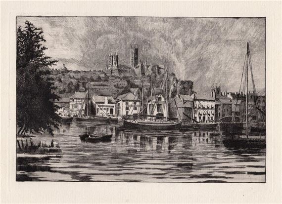 Edwin Edwards | Lincoln Cathedral (1872) | MutualArt