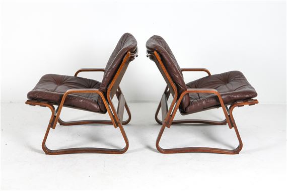 Giske Carlsen | Giske Carlsen for Kleppe Leather Lounge Chairs