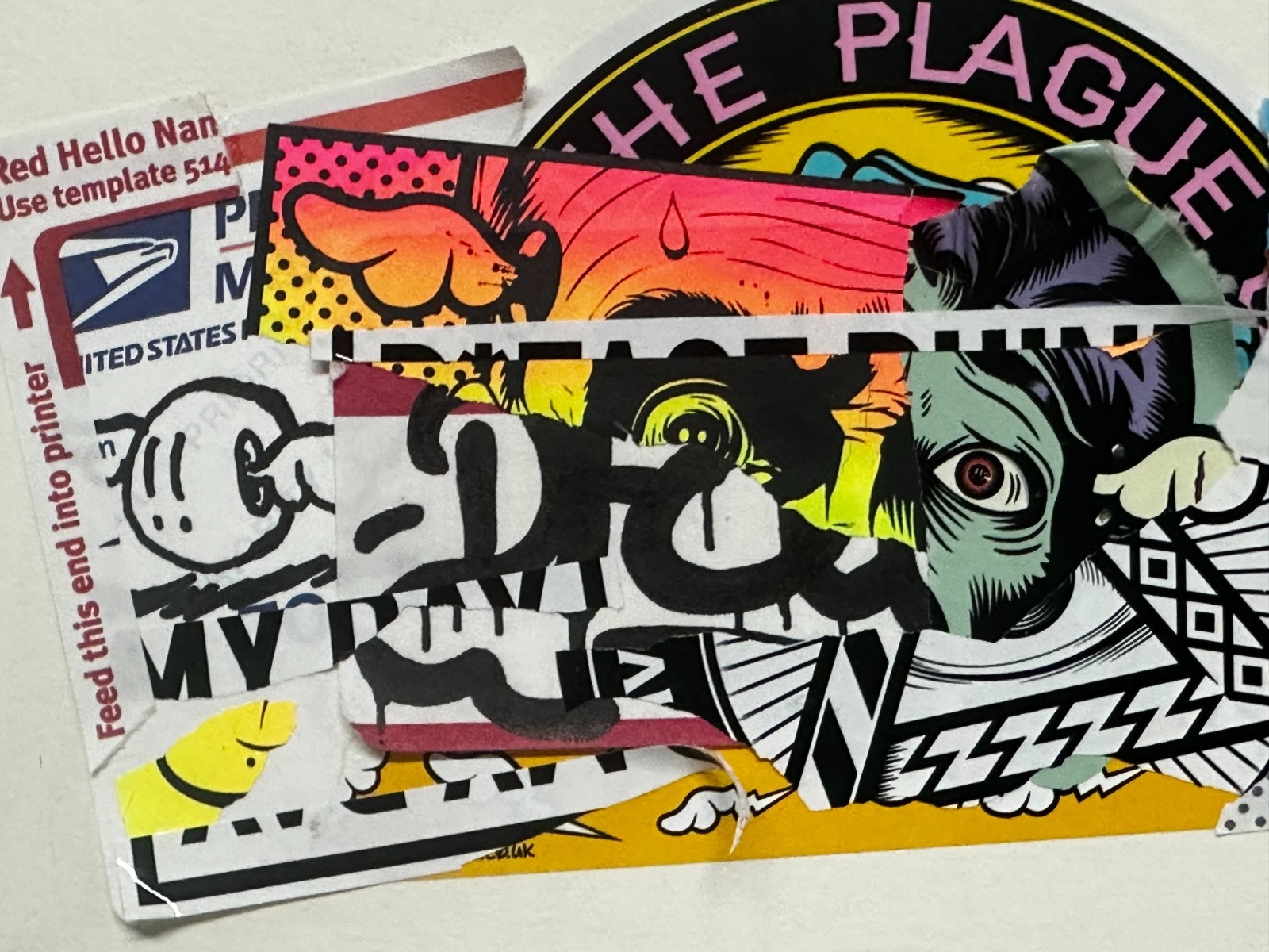 D*Face | D*Face Original Sticker Art Collage - Purchased From Corey ...