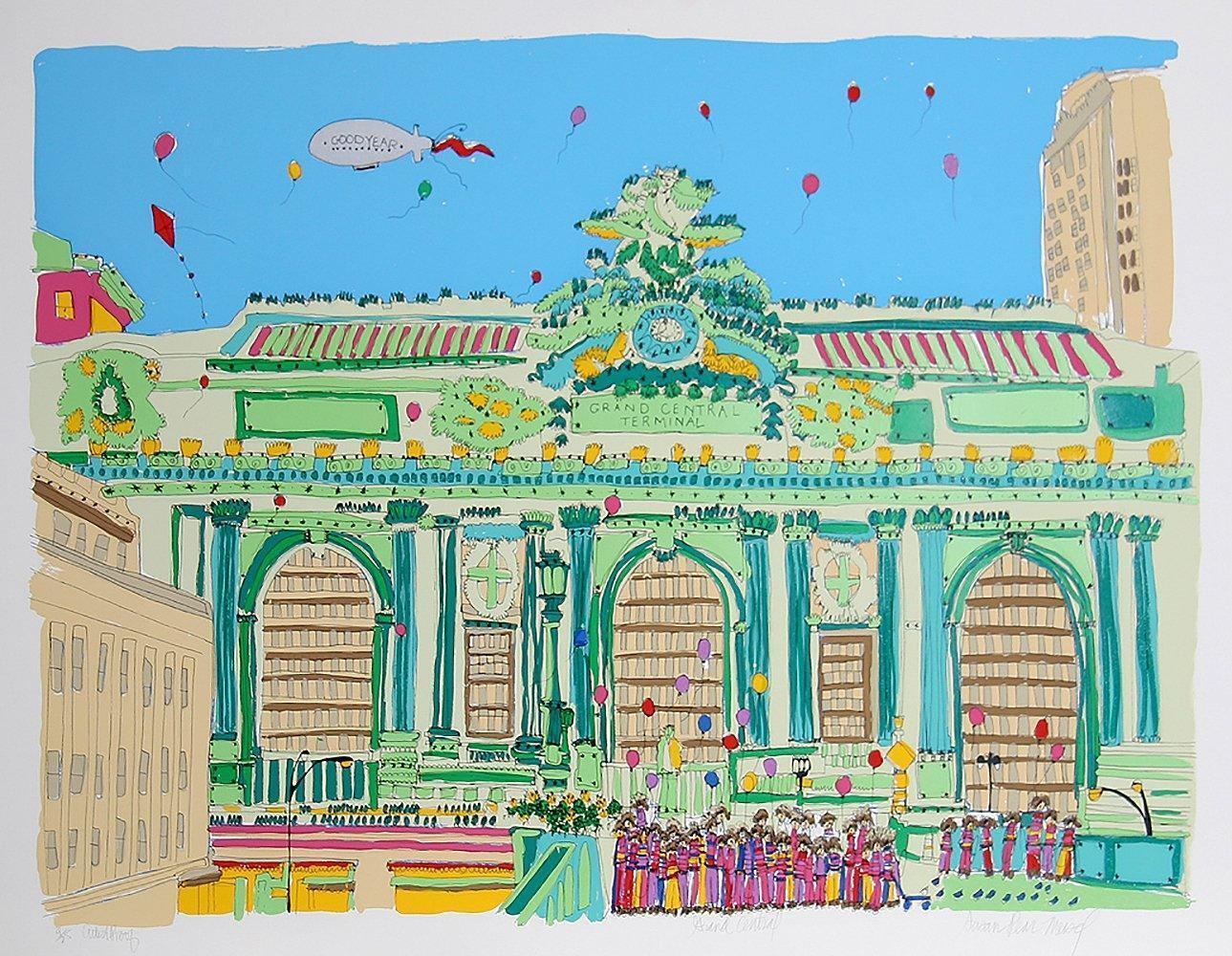 Susan Pear Meisel | Grand Central, Screenprint, signed and numbered in ...