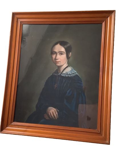Henry Scheffer | Portrait of a young lady (1830) | MutualArt