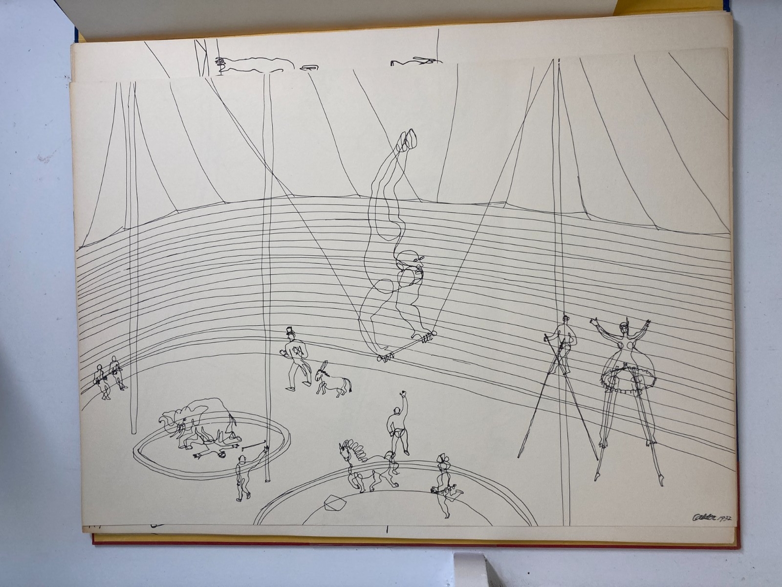 Alexander Calder | 16 Circus Drawings, Calder’s Circus (1964) | MutualArt