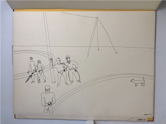 Alexander Calder | 16 Circus Drawings, Calder’s Circus (1964) | MutualArt