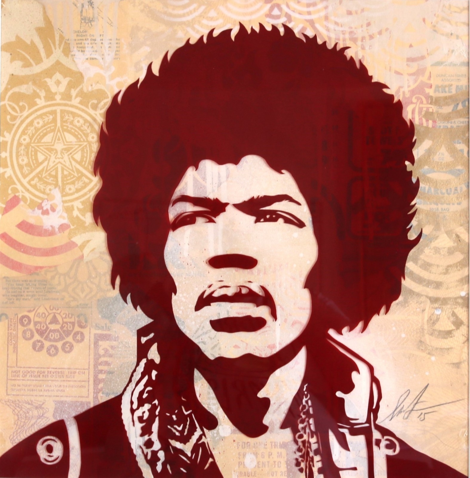 Shepard Fairey | JIMI HENDRIX (2015) | MutualArt