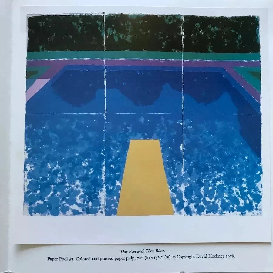 David Hockney | Plate Signed Paper Pools Swimming Pool Diving Board ...