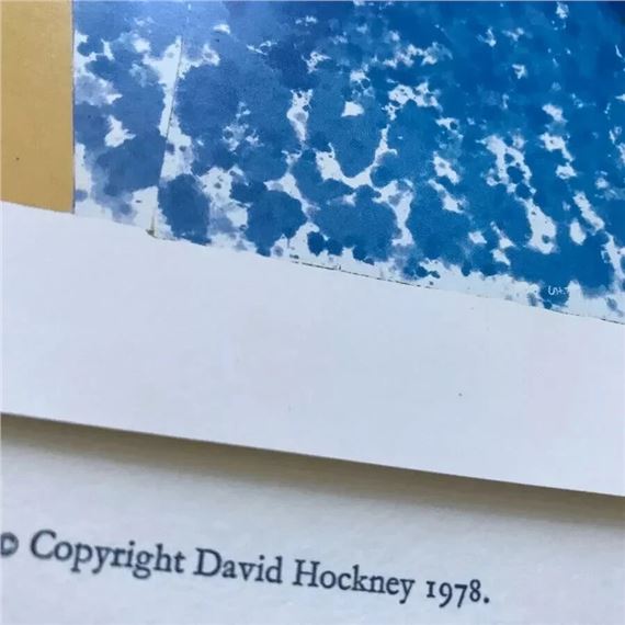 David Hockney | Plate Signed Paper Pools Swimming Pool Diving Board ...