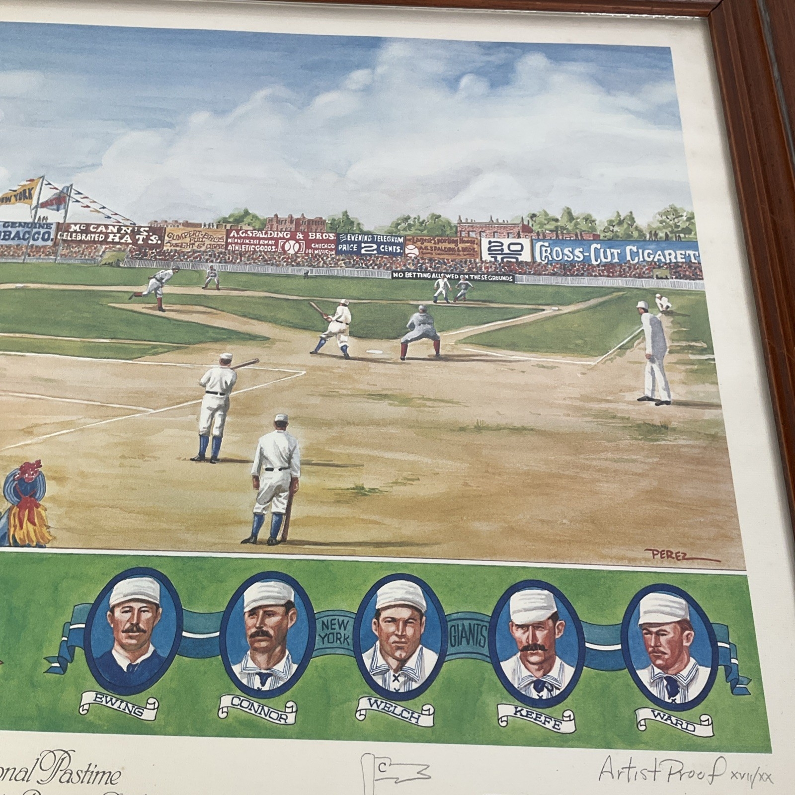 Dick Perez | The National Pastime April 1886 Baseball Print (1886 ...