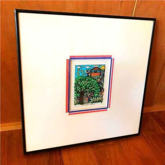 James Rizzi | OUTDOOR LUNCHEN (1990) | MutualArt