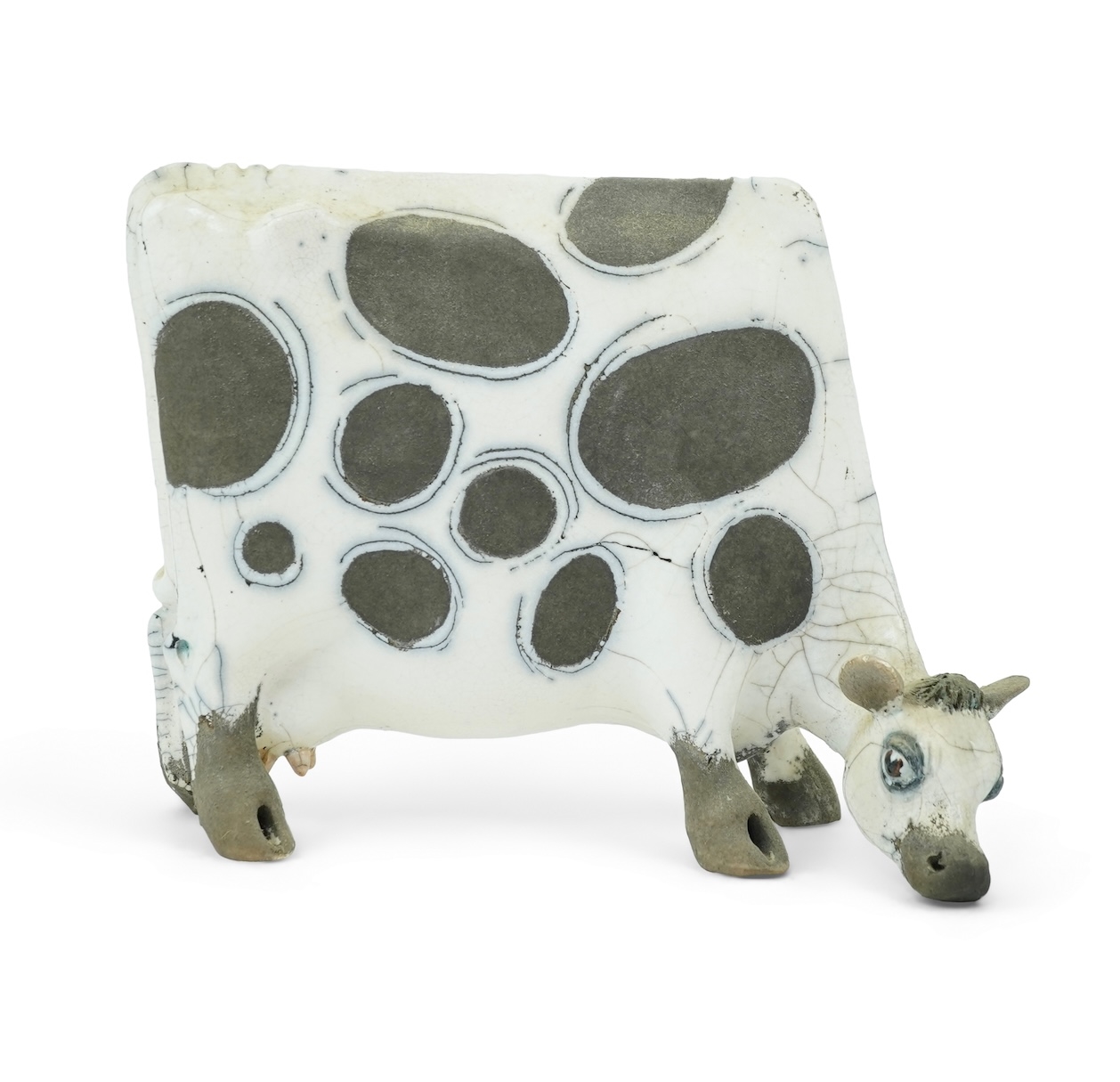 Lawson Rudge | A raku fired pottery cow | MutualArt