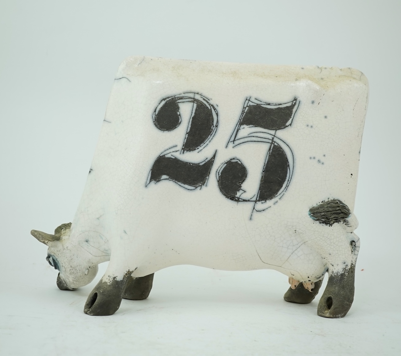 Lawson Rudge | A raku fired pottery cow | MutualArt