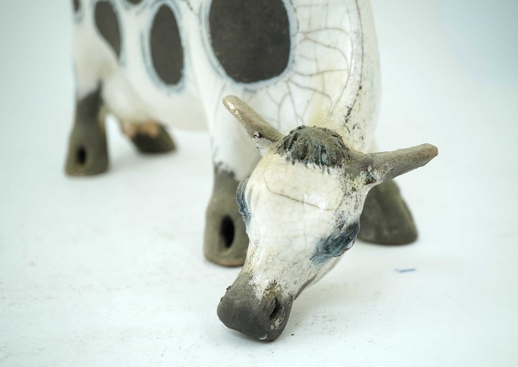 Lawson Rudge | A raku fired pottery cow | MutualArt