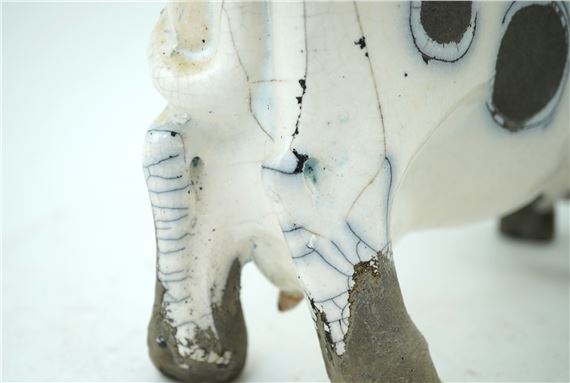 Lawson Rudge | A raku fired pottery cow | MutualArt