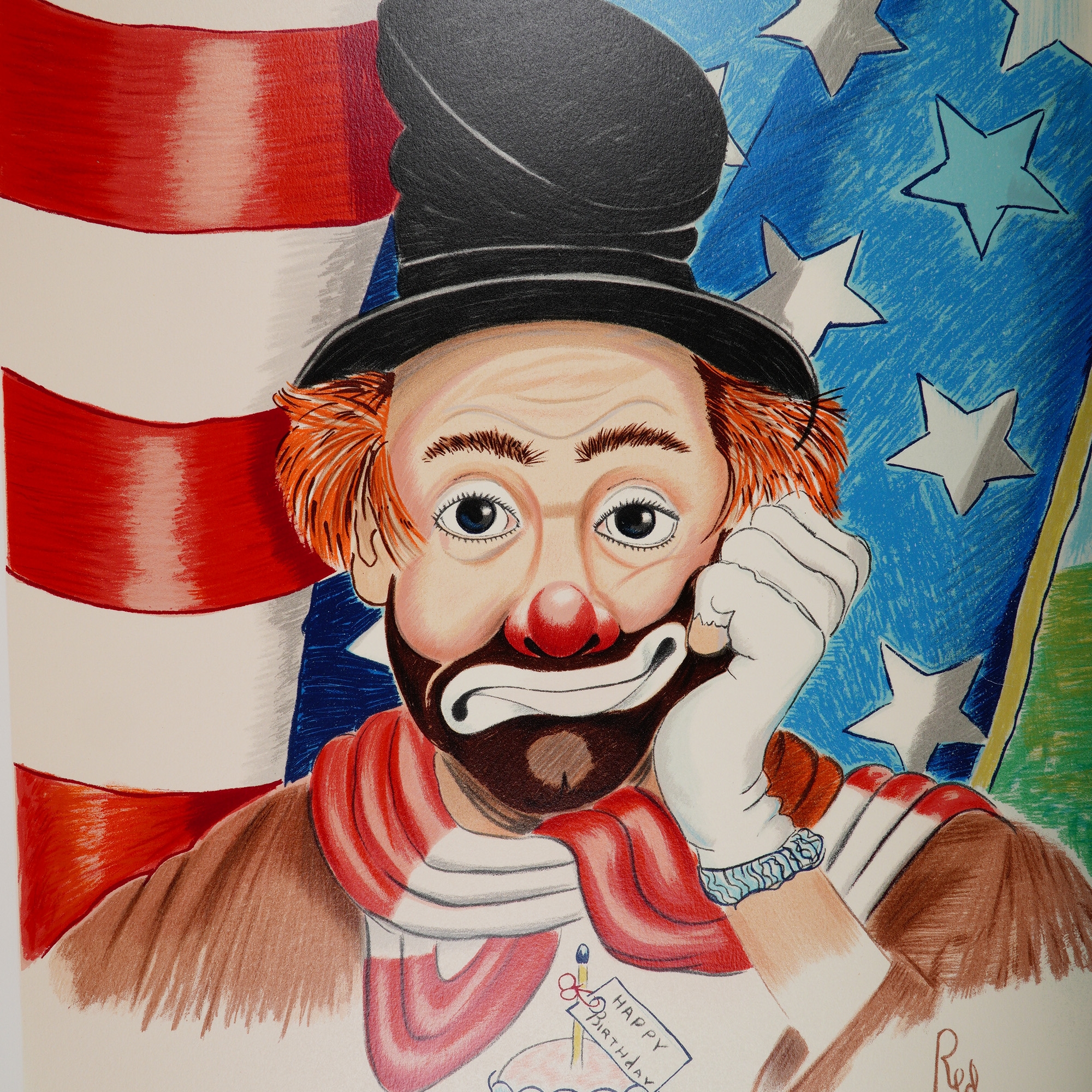 Red Skelton | Red Skelton, Limited Edition Hand-Signed Lithograph w ...