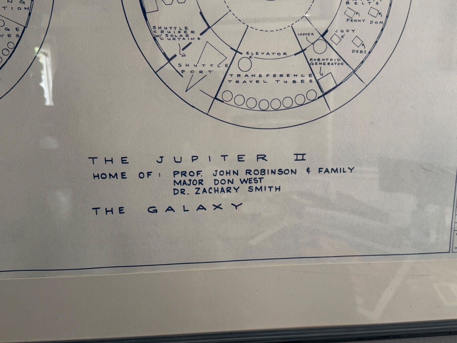 Mark Bennett | Lost In Space - Jupiter II signed Blueprint (1995 ...