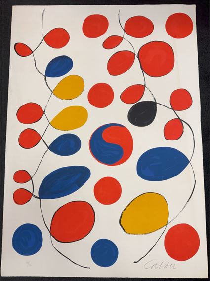 Alexander Calder | Loops and Yin Yang 1969 (1969) | MutualArt