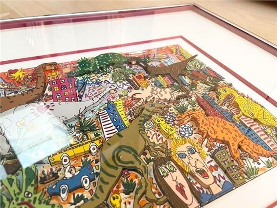 James Rizzi | OUTDOOR LUNCHEN (1990) | MutualArt