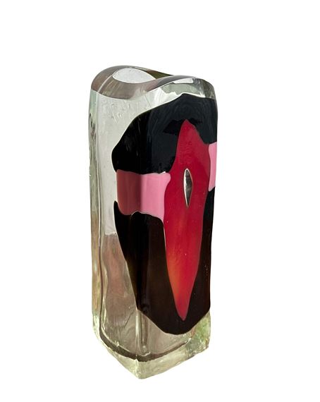 David Ruth | Red and Black Vase | MutualArt