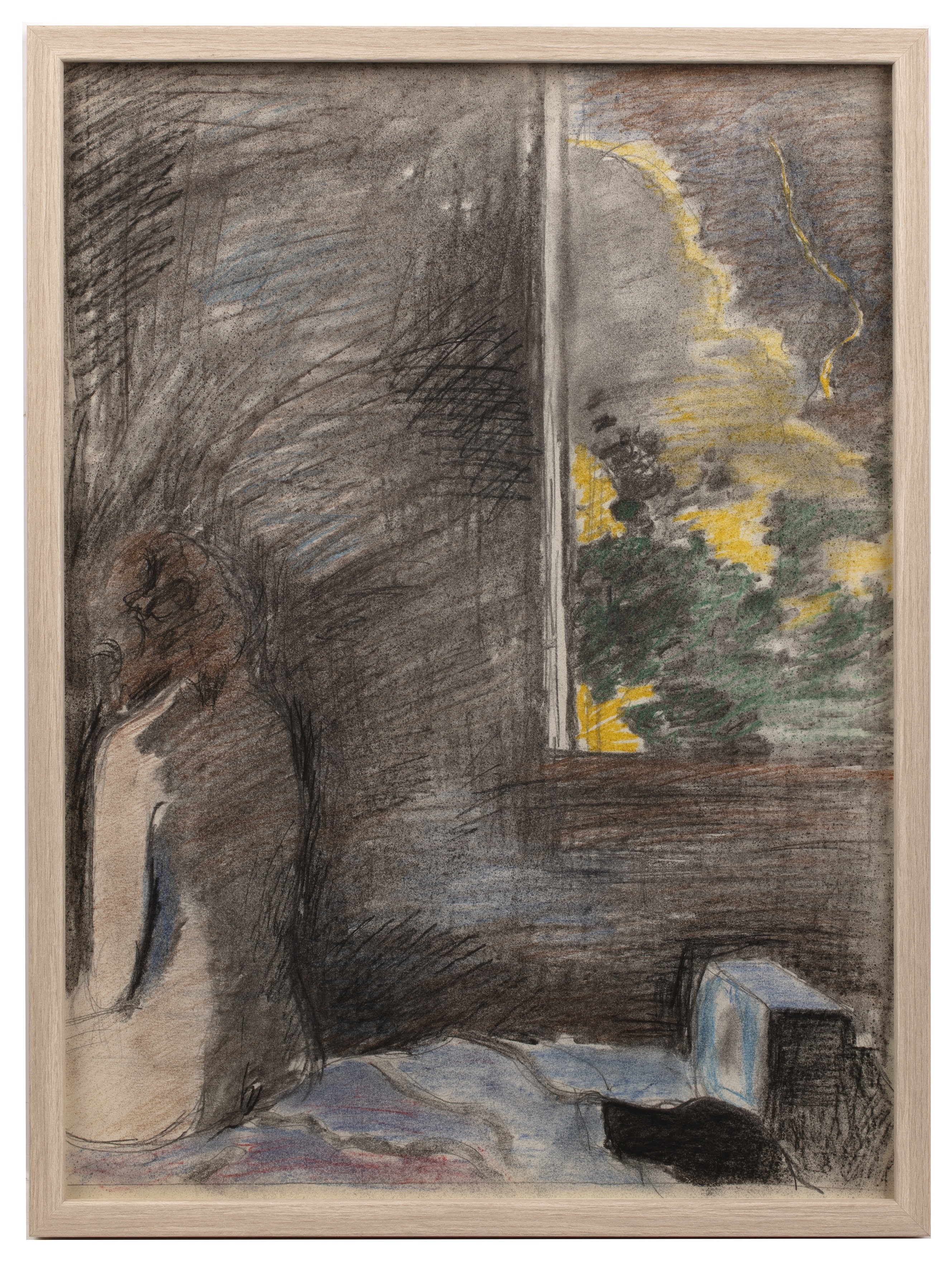 Henry Inlander | Nude and Dog in Interior | MutualArt
