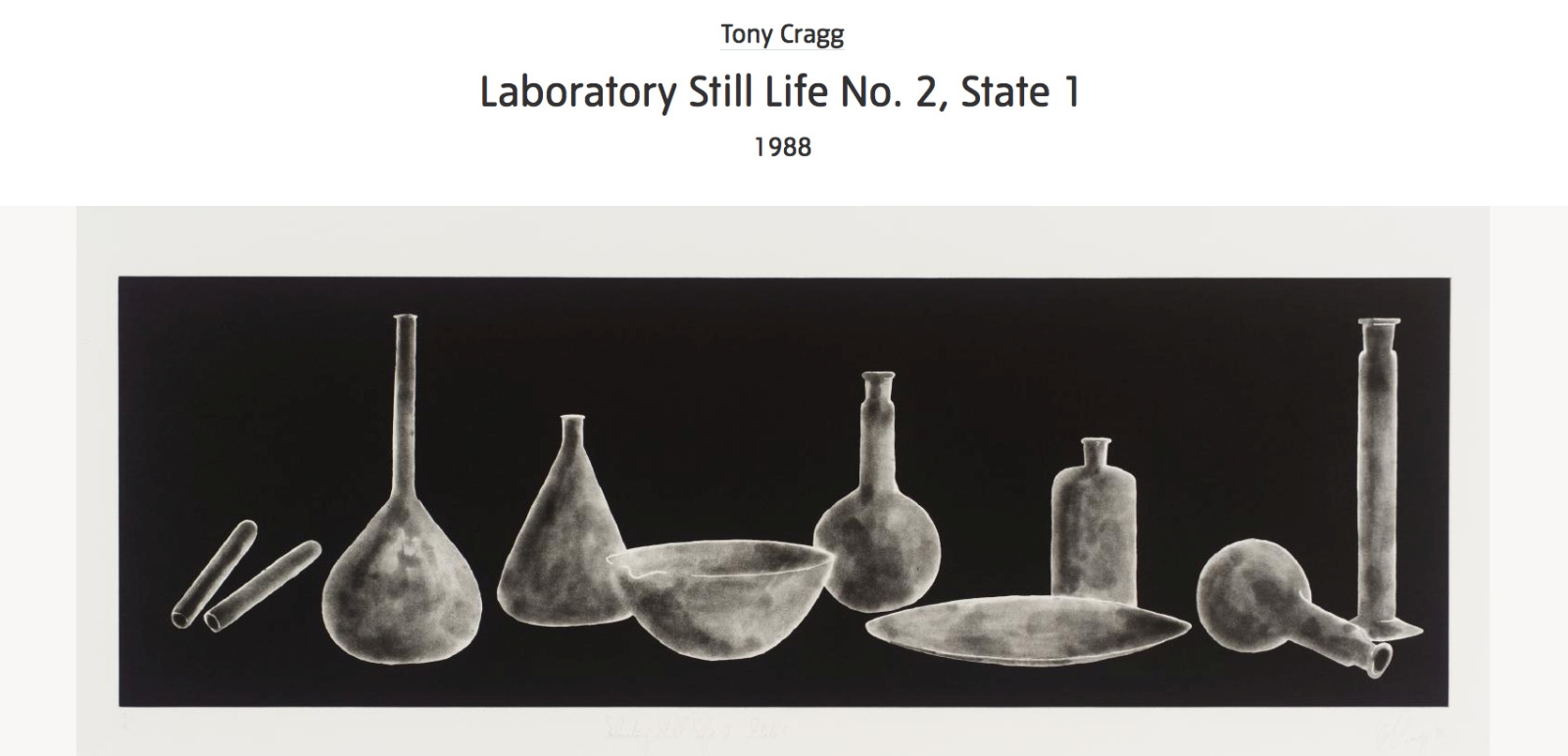 Tony Cragg | Laboratory Still Life No.2 State 1 (1988) | MutualArt