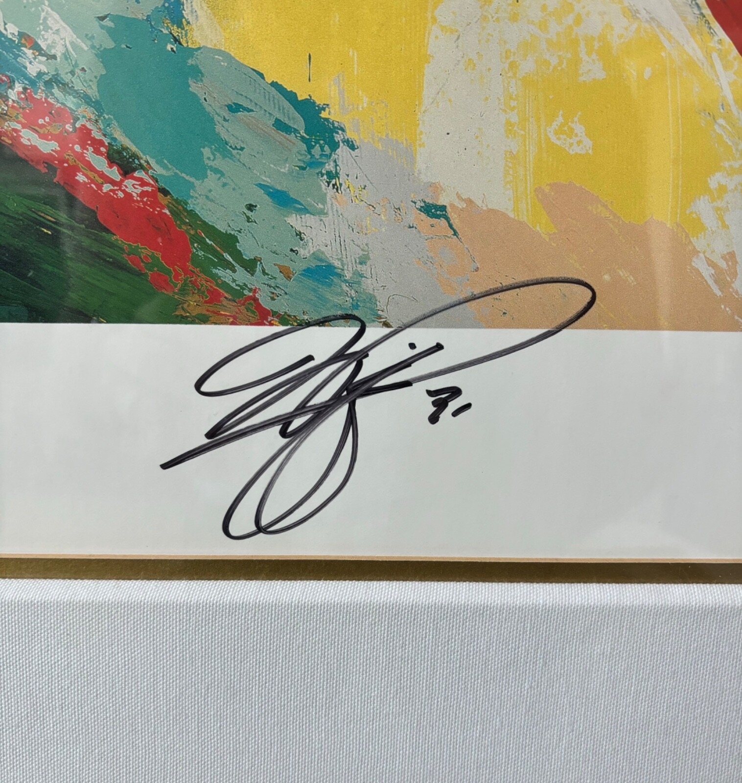 LeRoy Neiman | Mike Piazza Autograph (2000) | MutualArt