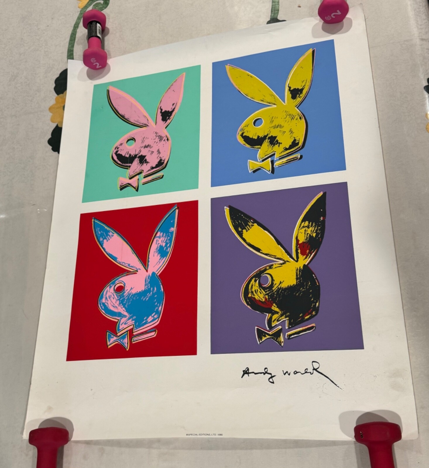 Andy Warhol | Playboy Bunny x 4 (1990) | MutualArt