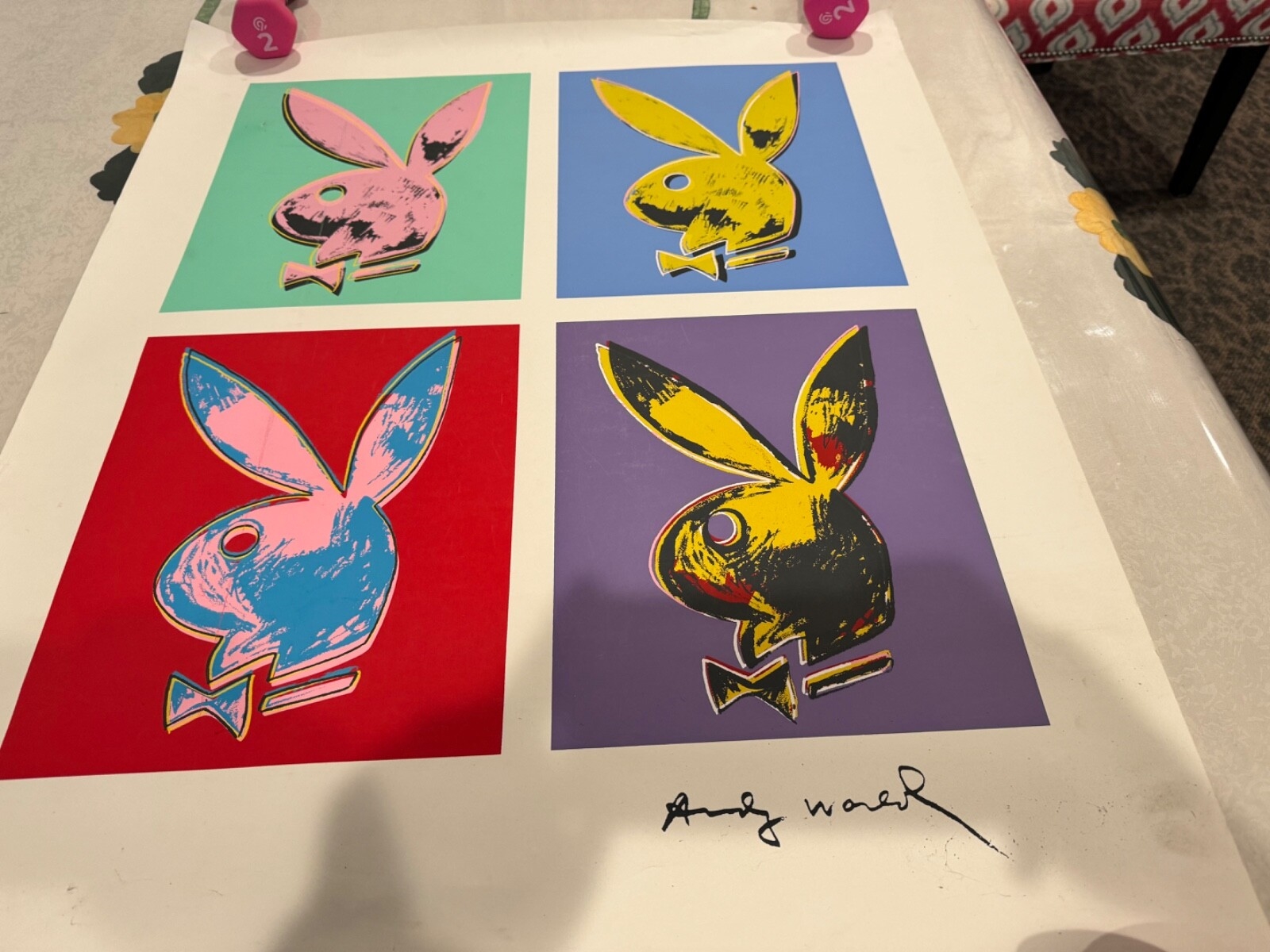 Andy Warhol | Playboy Bunny x 4 (1990) | MutualArt