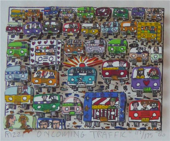 James Rizzi | Oncoming Traffic (1986) | MutualArt