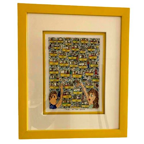 James Rizzi | TAXI IN THE RAIN 1993 (1993) | MutualArt