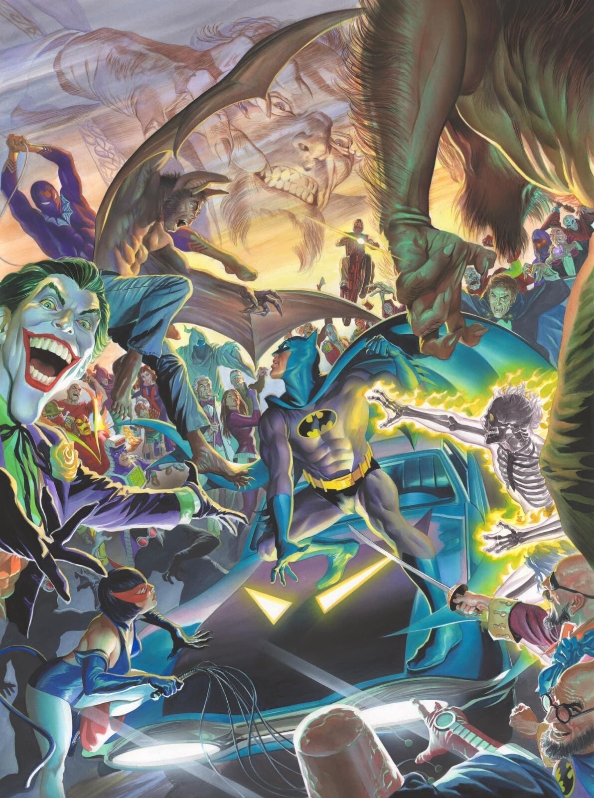Alex Ross | BATMAN 70s VILLAINS canvas giclee SIGNED AP new 2023 ...