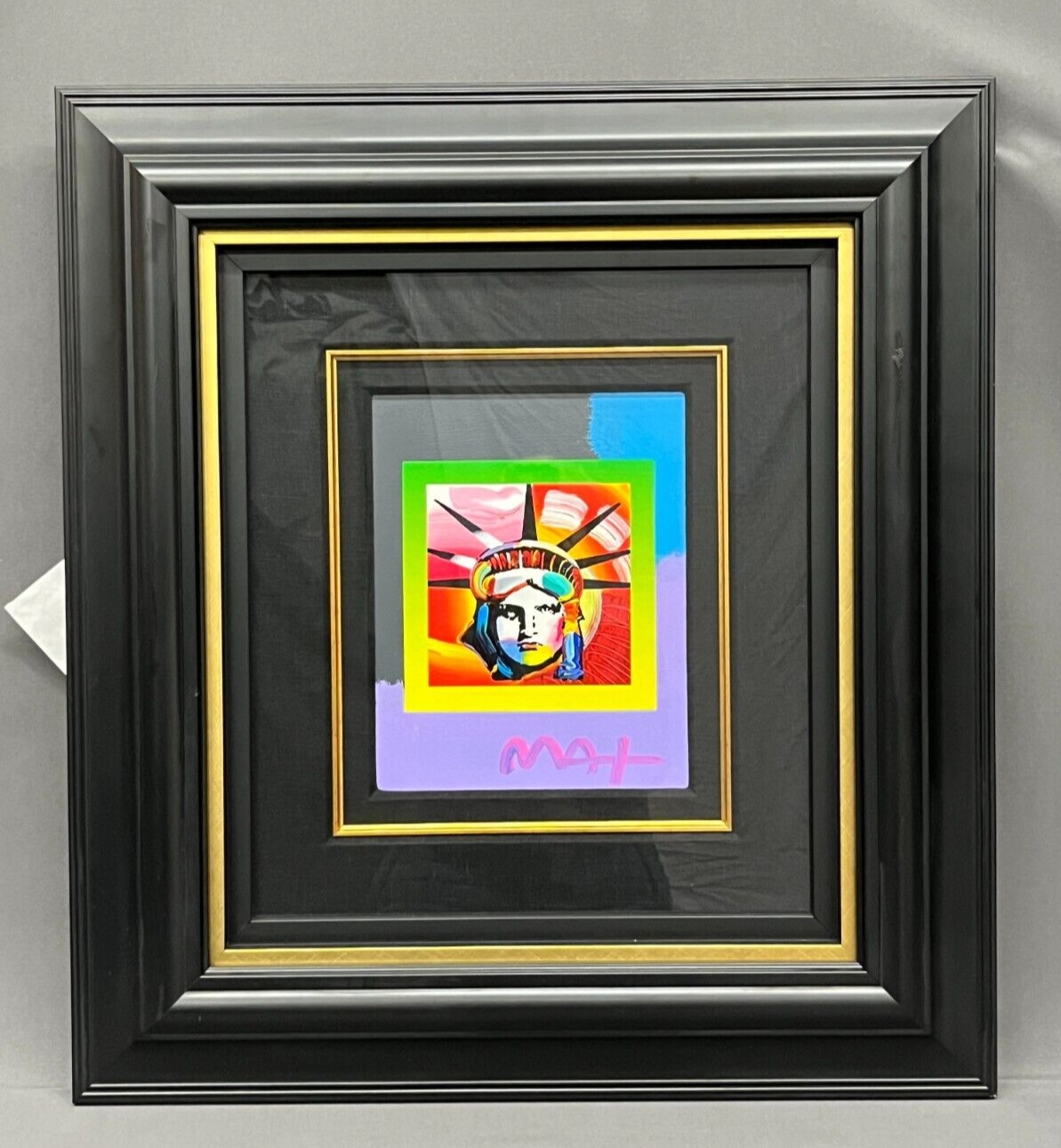Peter Max | Original Acrylic Liberty Head II on Blends + COA (2006 ...