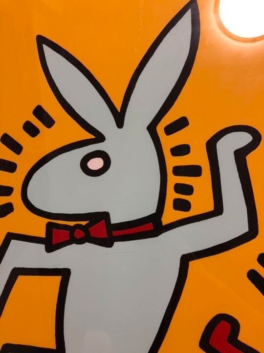 Keith Haring | Bunny on the Run (1990 - 1999) | MutualArt